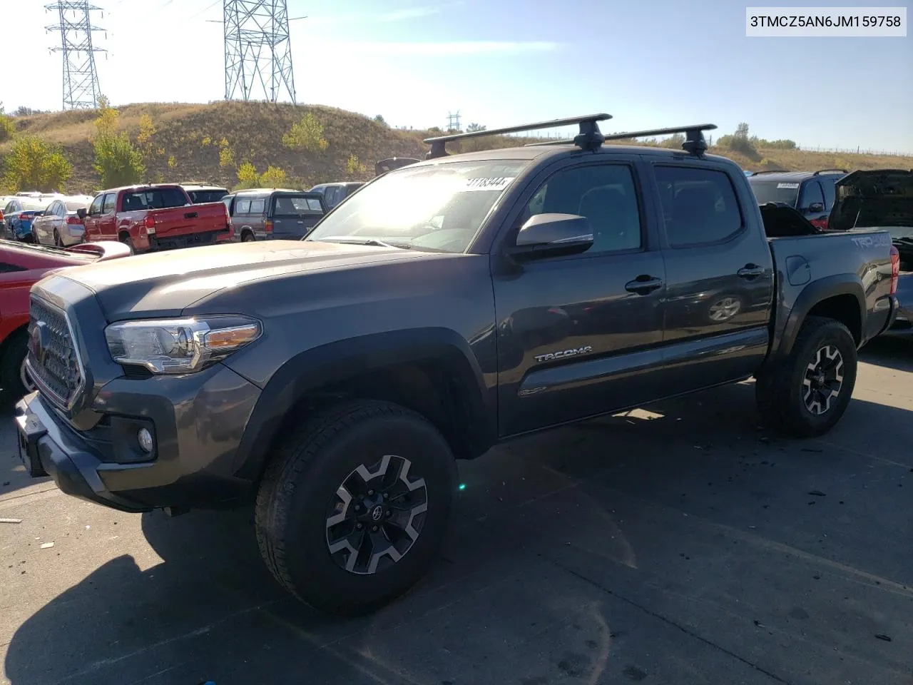 2018 Toyota Tacoma Double Cab VIN: 3TMCZ5AN6JM159758 Lot: 74118344