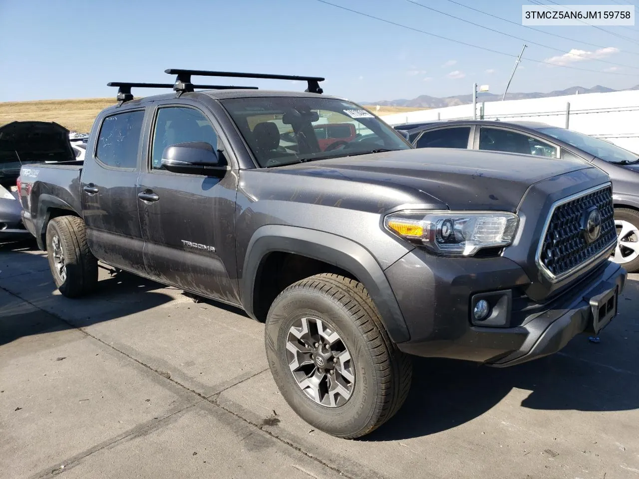 2018 Toyota Tacoma Double Cab VIN: 3TMCZ5AN6JM159758 Lot: 74118344