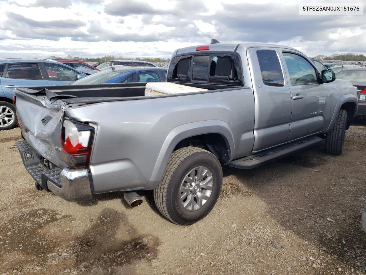 2018 Toyota Tacoma Access Cab VIN: 5TFSZ5AN0JX151676 Lot: 74726474