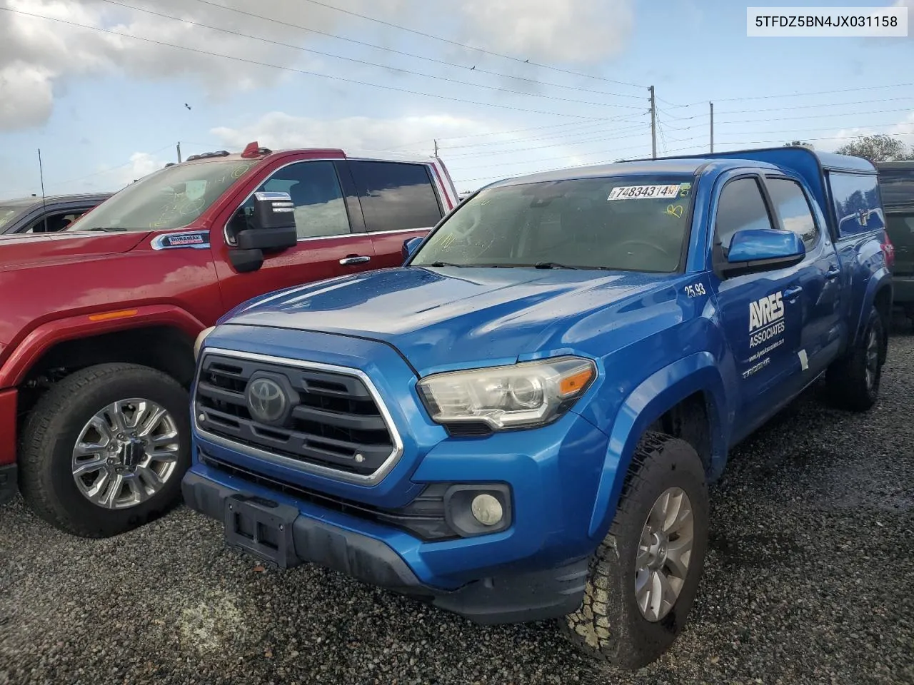 2018 Toyota Tacoma Double Cab VIN: 5TFDZ5BN4JX031158 Lot: 74834314