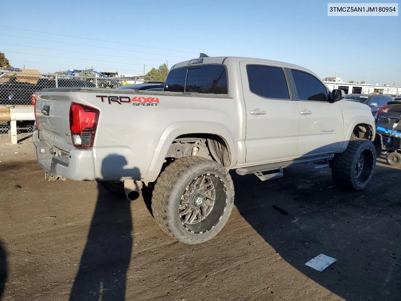 2018 Toyota Tacoma Double Cab VIN: 3TMCZ5AN1JM180954 Lot: 74834844