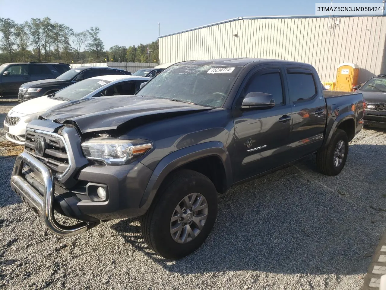 2018 Toyota Tacoma Double Cab VIN: 3TMAZ5CN3JM058424 Lot: 75290724