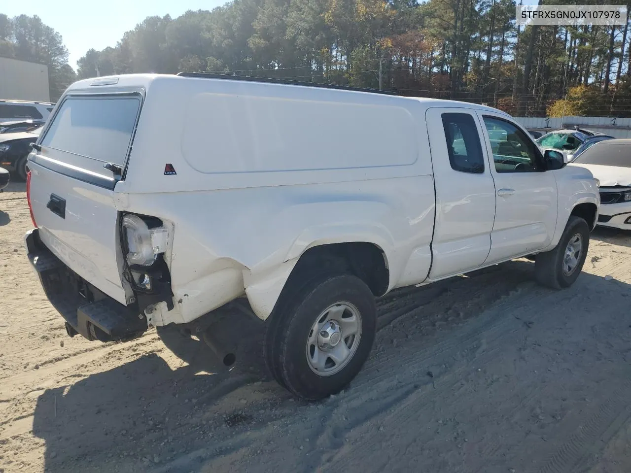 5TFRX5GN0JX107978 2018 Toyota Tacoma Access Cab