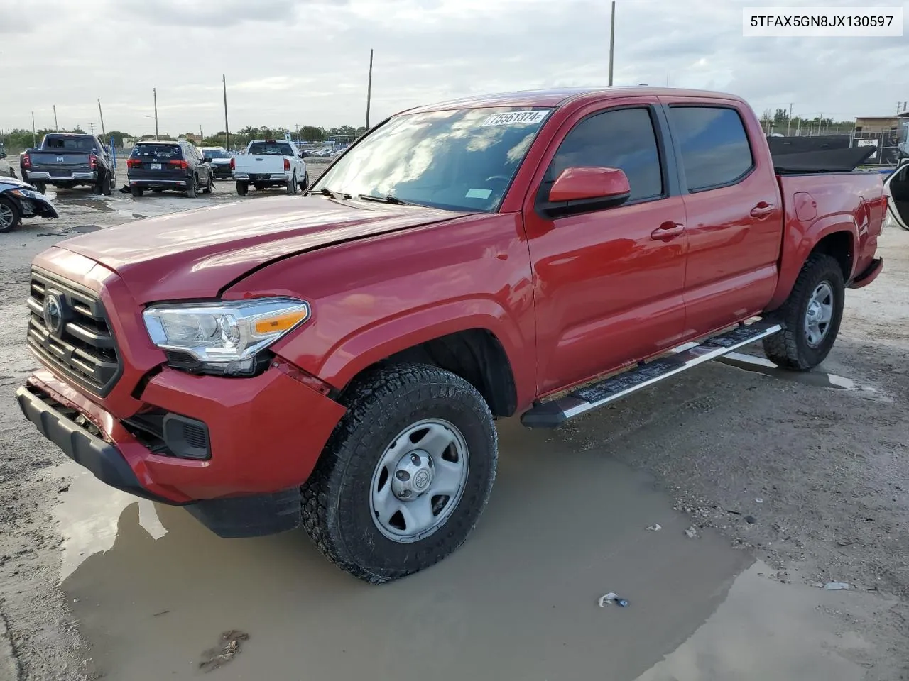 2018 Toyota Tacoma Double Cab VIN: 5TFAX5GN8JX130597 Lot: 75561374