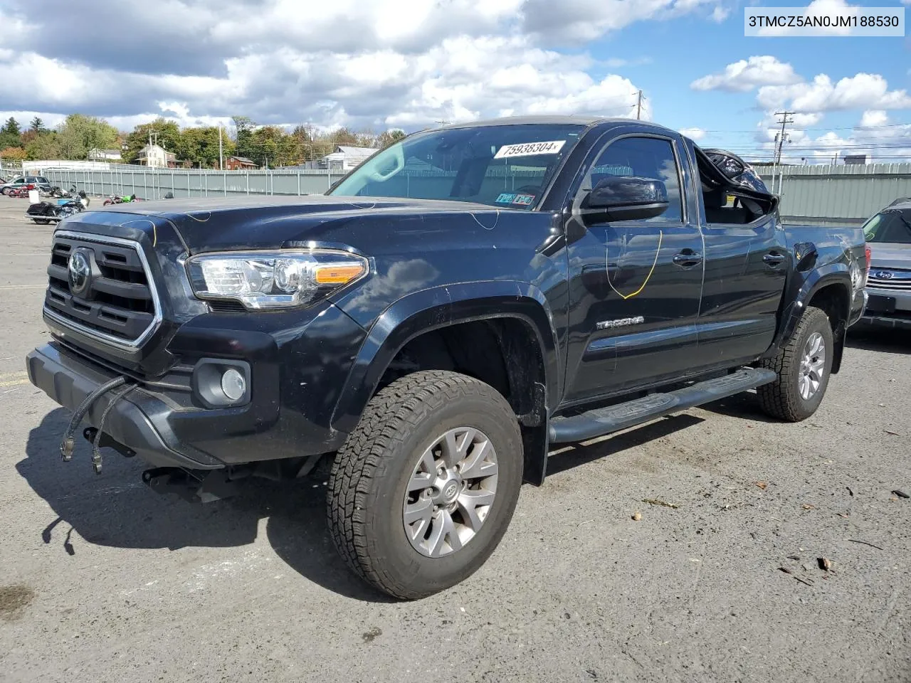 2018 Toyota Tacoma Double Cab VIN: 3TMCZ5AN0JM188530 Lot: 75938304