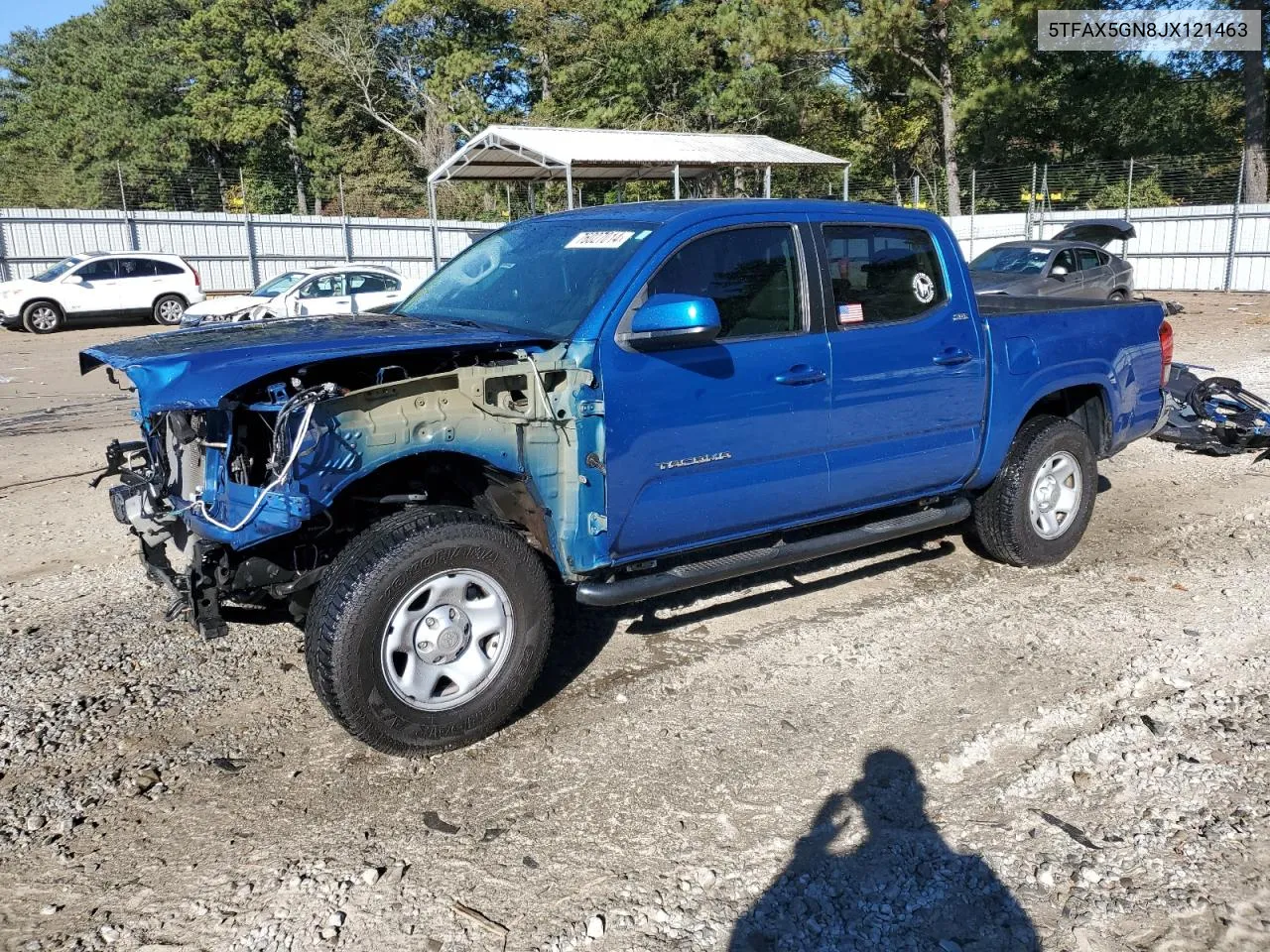 2018 Toyota Tacoma Double Cab VIN: 5TFAX5GN8JX121463 Lot: 76027014