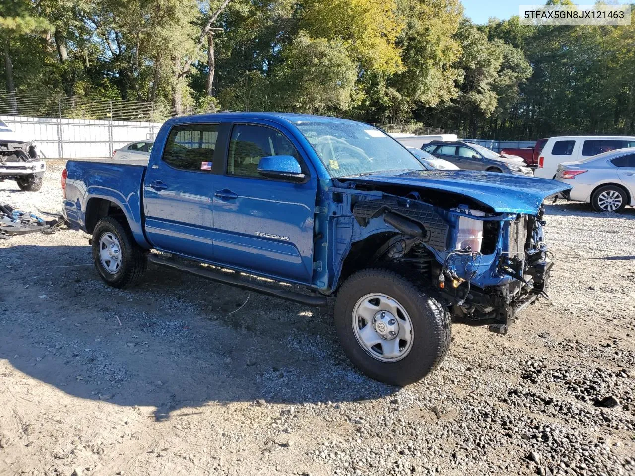 2018 Toyota Tacoma Double Cab VIN: 5TFAX5GN8JX121463 Lot: 76027014