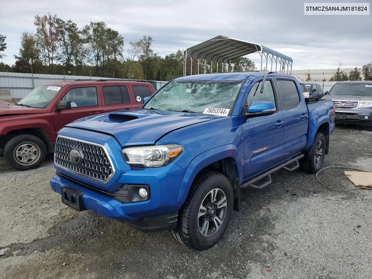 2018 Toyota Tacoma Double Cab VIN: 3TMCZ5AN4JM181824 Lot: 76053744