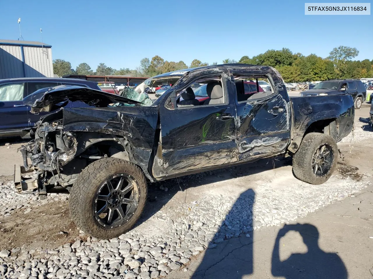 2018 Toyota Tacoma Double Cab VIN: 5TFAX5GN3JX116834 Lot: 76170934