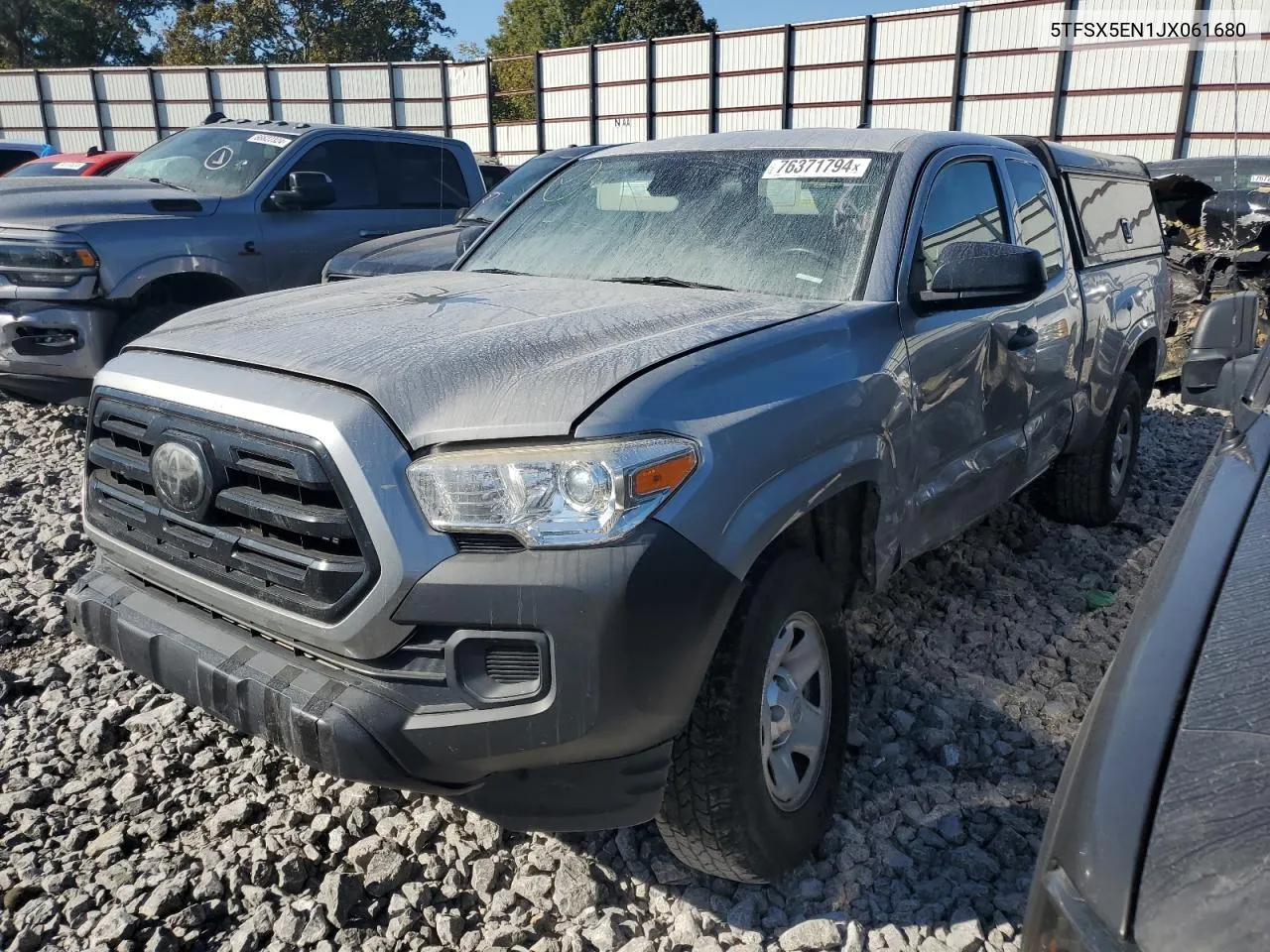 2018 Toyota Tacoma Access Cab VIN: 5TFSX5EN1JX061680 Lot: 76371794