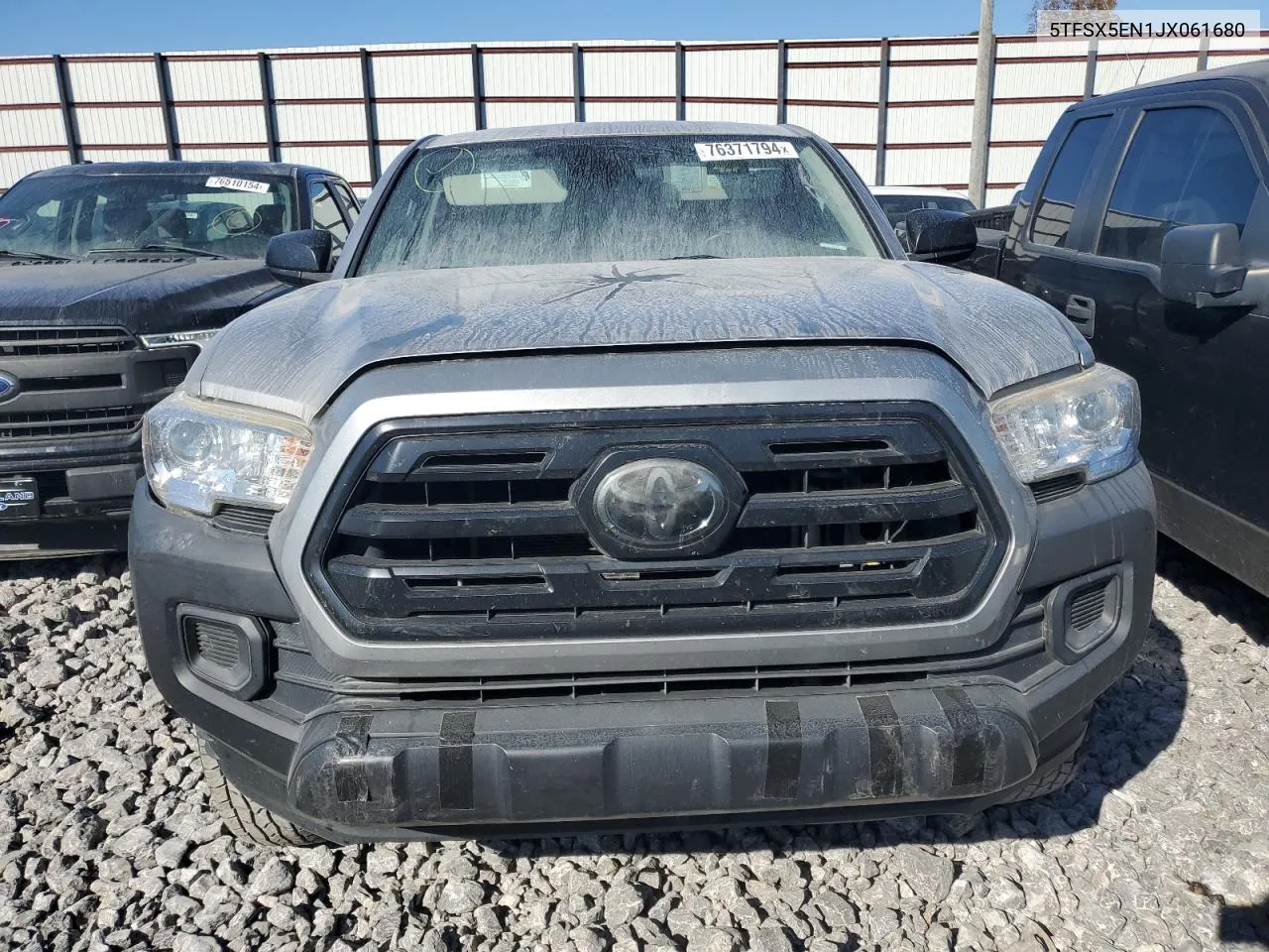 2018 Toyota Tacoma Access Cab VIN: 5TFSX5EN1JX061680 Lot: 76371794