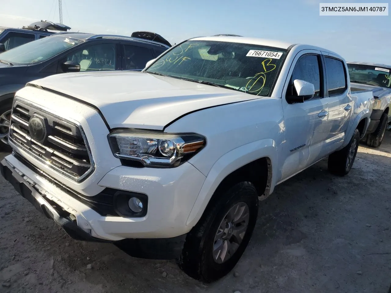 2018 Toyota Tacoma Double Cab VIN: 3TMCZ5AN6JM140787 Lot: 76671054