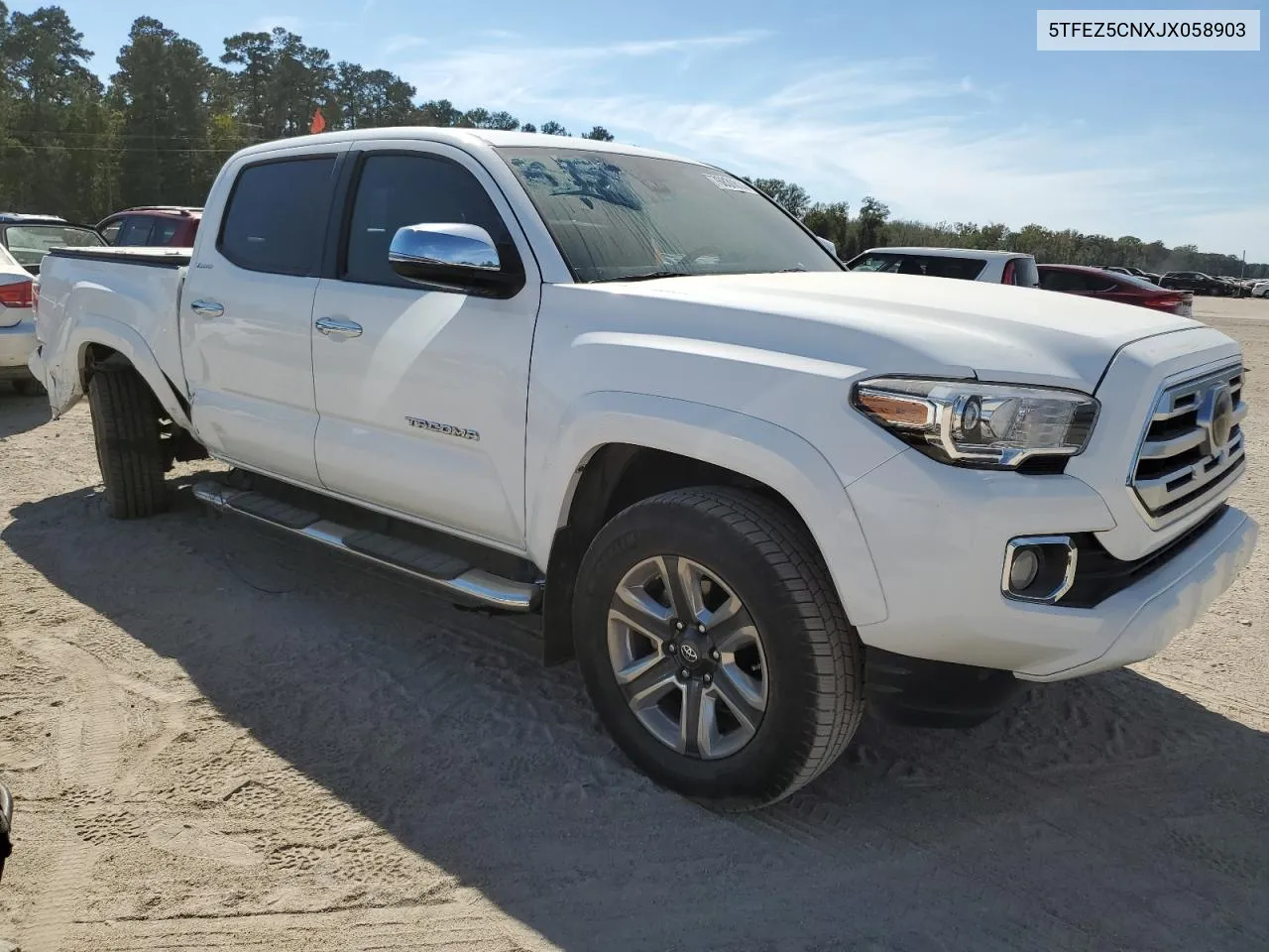 2018 Toyota Tacoma Double Cab VIN: 5TFEZ5CNXJX058903 Lot: 76839814