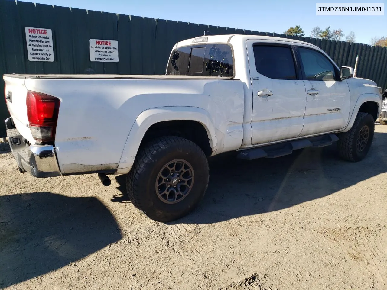 3TMDZ5BN1JM041331 2018 Toyota Tacoma Double Cab