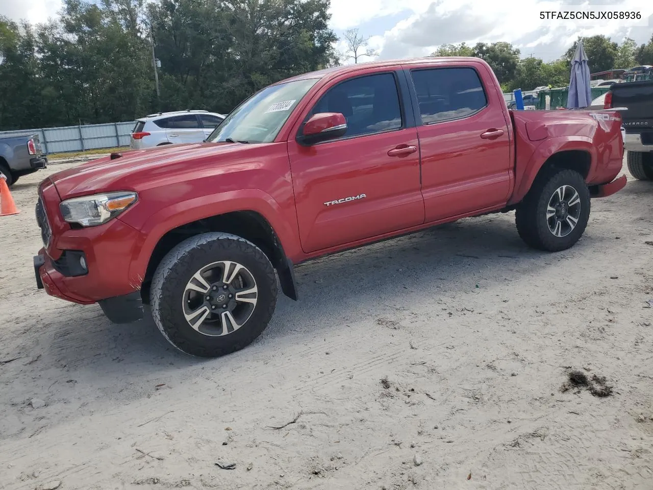 2018 Toyota Tacoma Double Cab VIN: 5TFAZ5CN5JX058936 Lot: 77306834