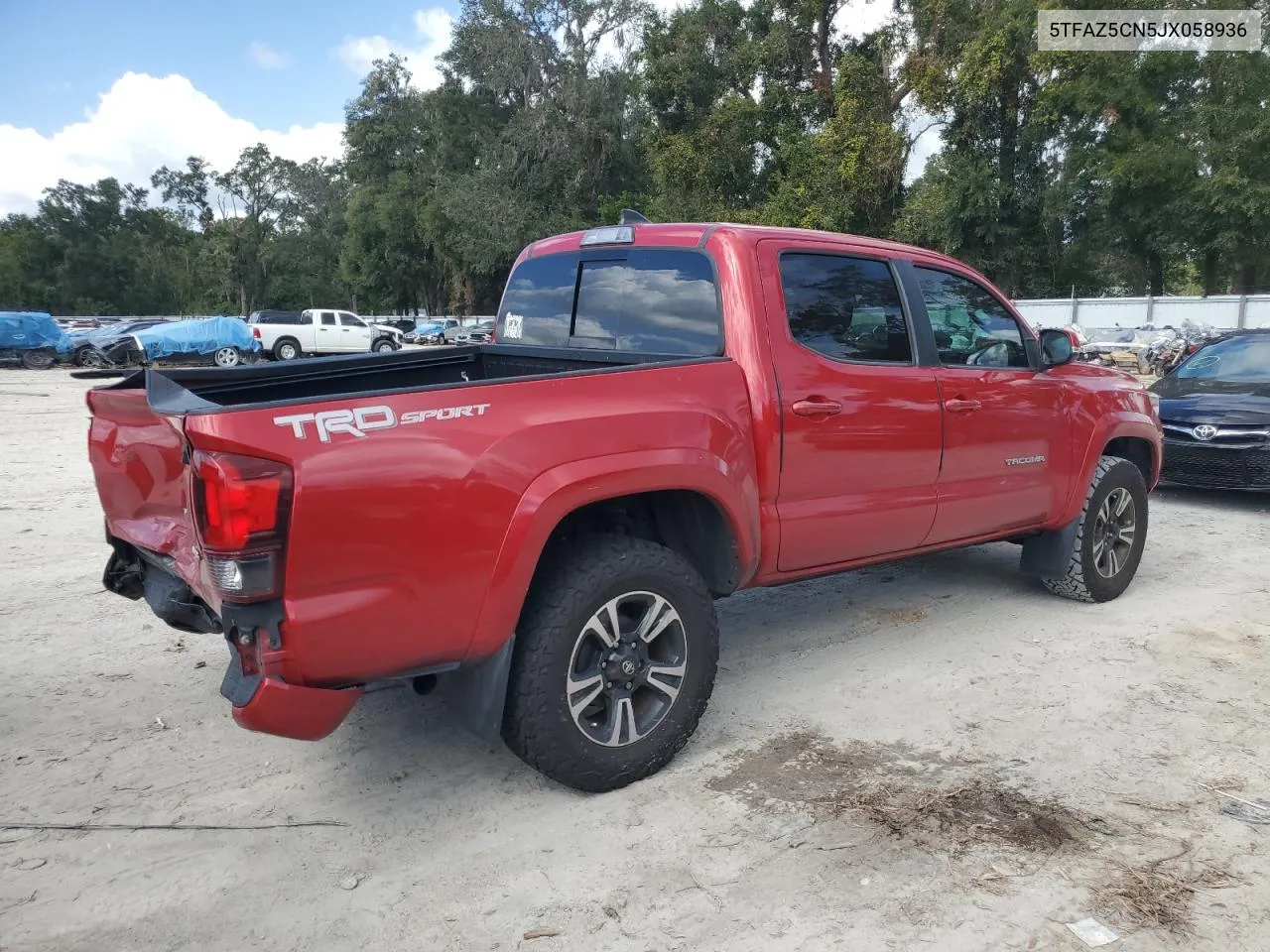 2018 Toyota Tacoma Double Cab VIN: 5TFAZ5CN5JX058936 Lot: 77306834