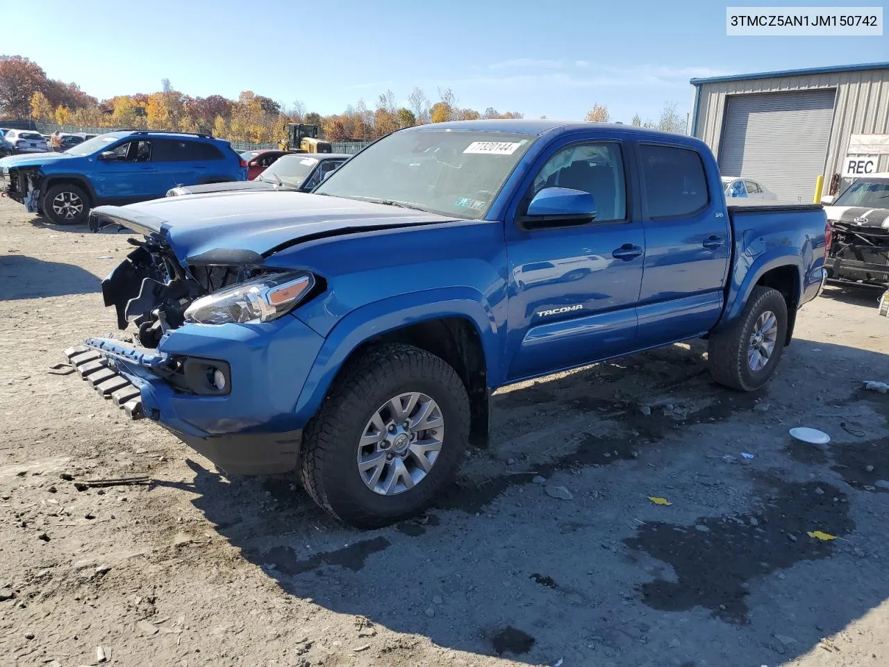 2018 Toyota Tacoma Double Cab VIN: 3TMCZ5AN1JM150742 Lot: 77320144