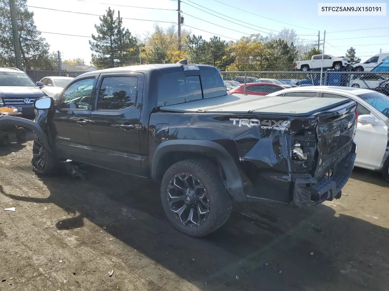 2018 Toyota Tacoma Double Cab VIN: 5TFCZ5AN9JX150191 Lot: 77595244