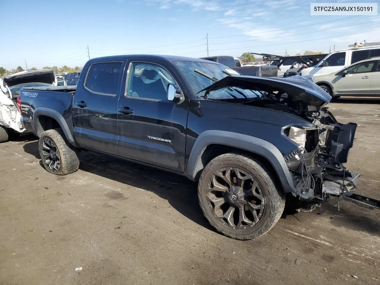 2018 Toyota Tacoma Double Cab VIN: 5TFCZ5AN9JX150191 Lot: 77595244