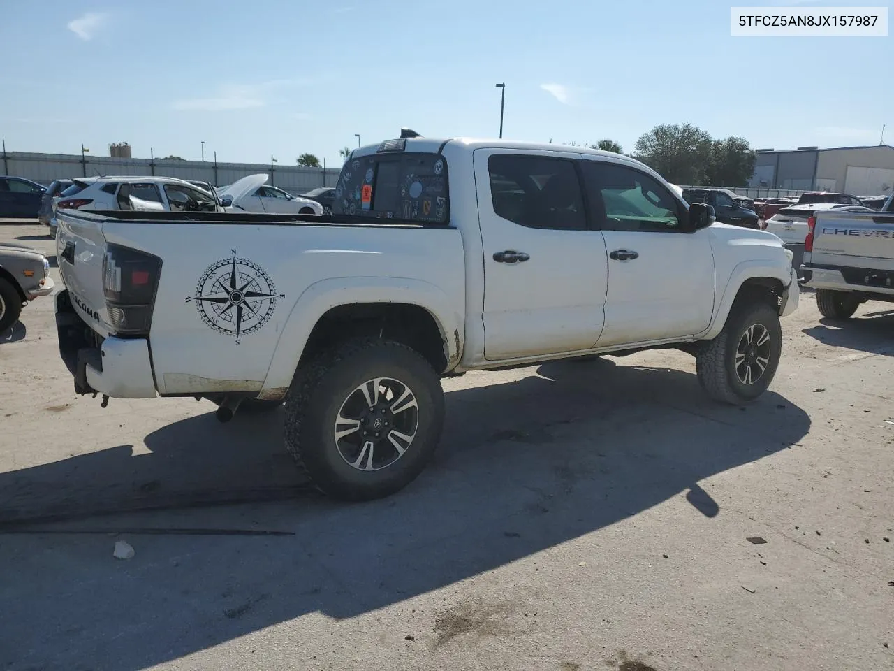 2018 Toyota Tacoma Double Cab VIN: 5TFCZ5AN8JX157987 Lot: 77708414