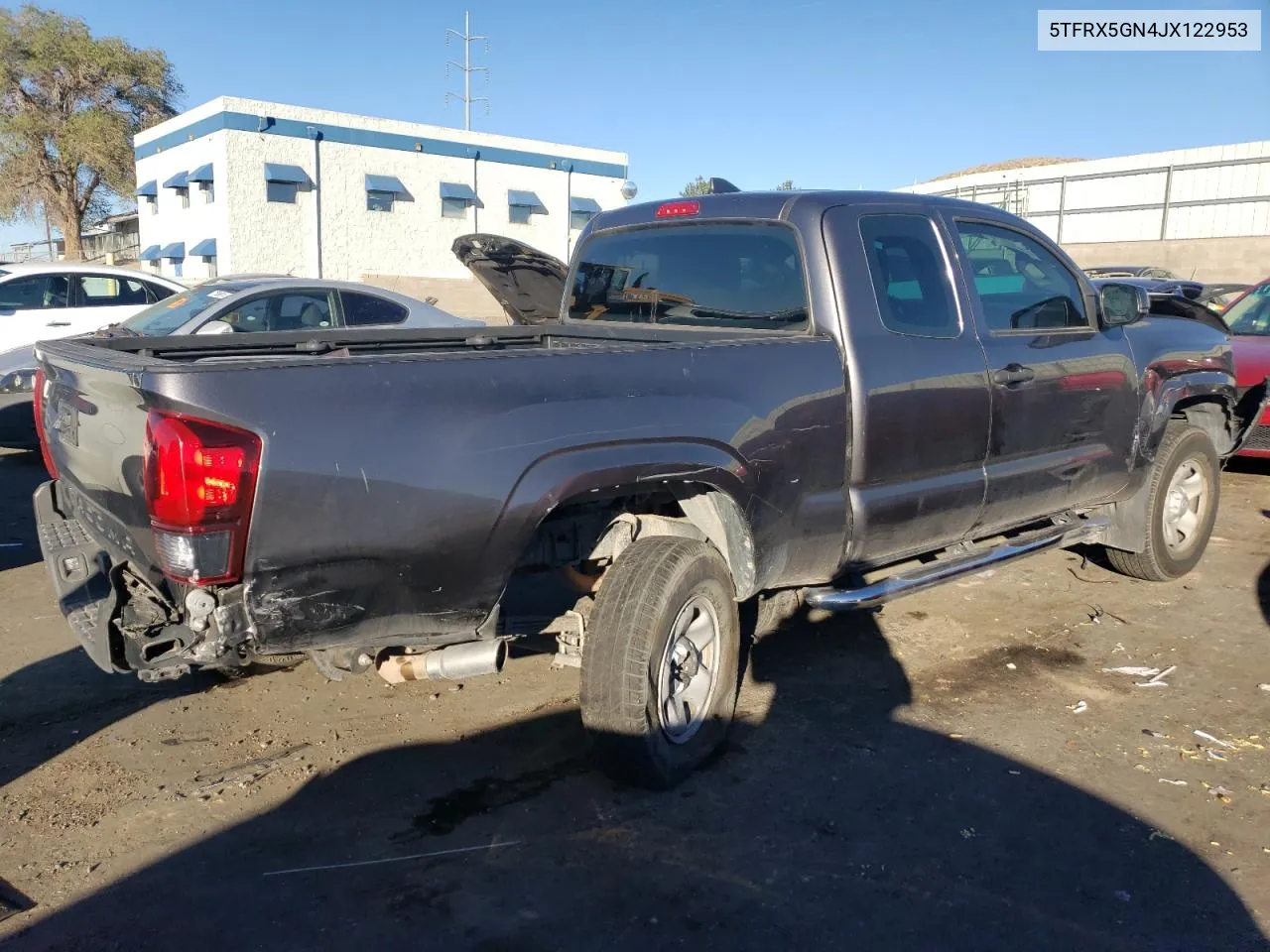 2018 Toyota Tacoma Access Cab VIN: 5TFRX5GN4JX122953 Lot: 77758684