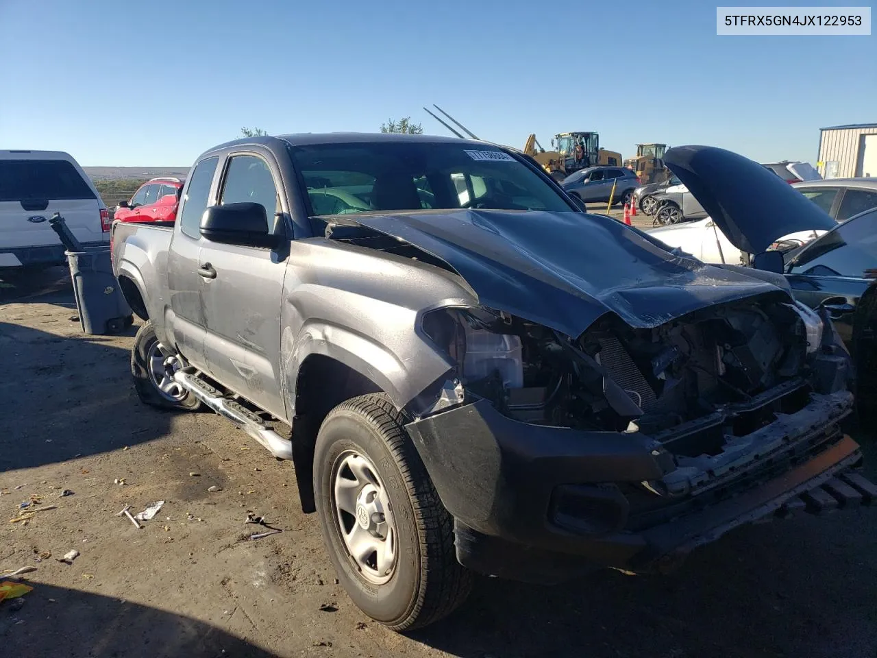 2018 Toyota Tacoma Access Cab VIN: 5TFRX5GN4JX122953 Lot: 77758684