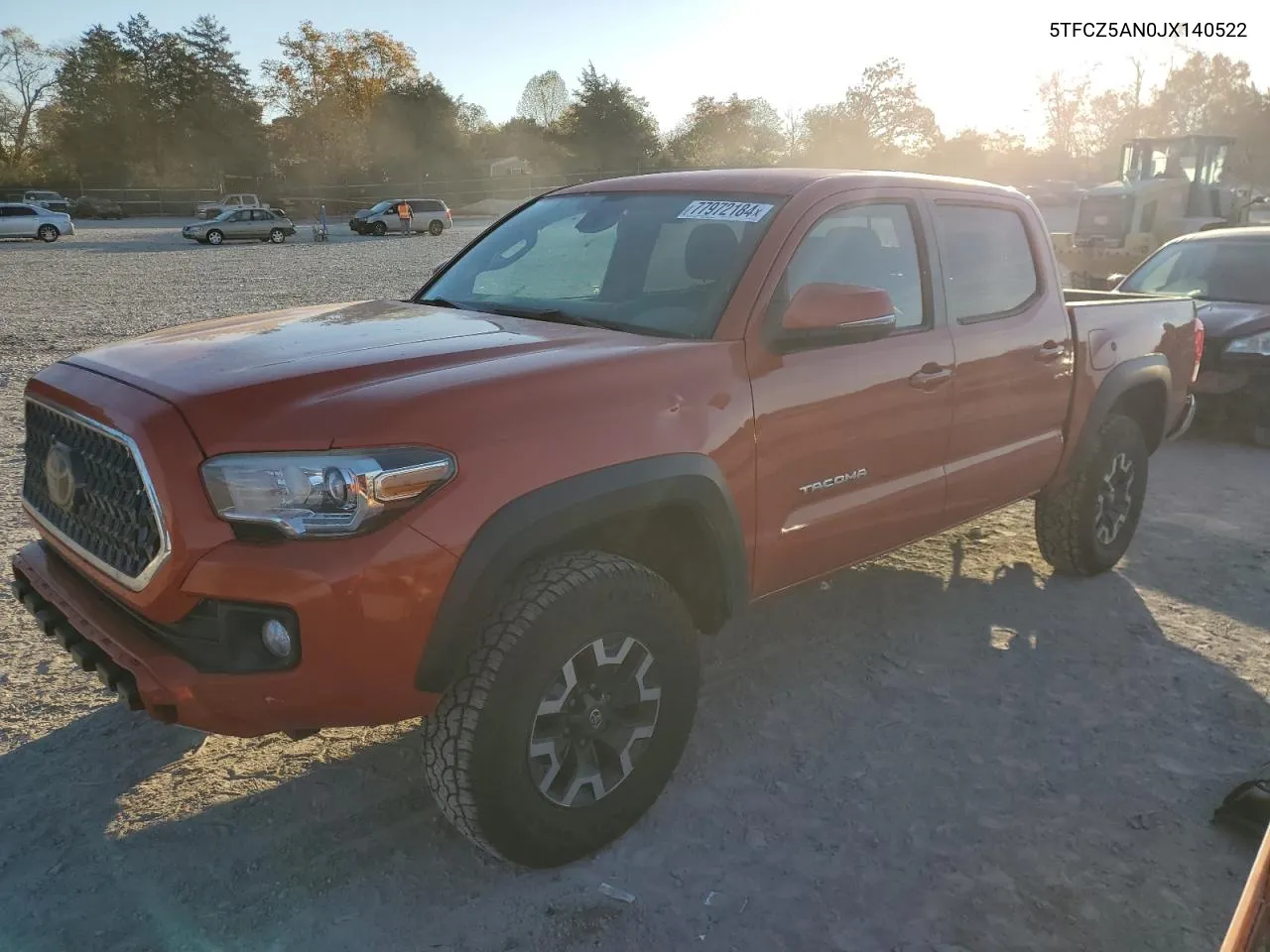 2018 Toyota Tacoma Double Cab VIN: 5TFCZ5AN0JX140522 Lot: 77972184