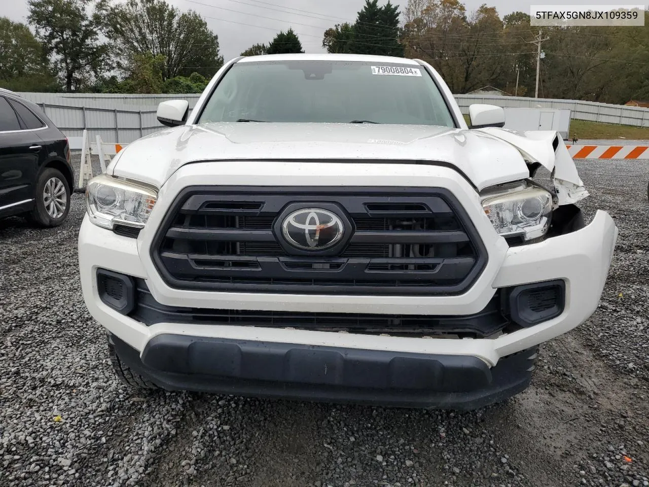 2018 Toyota Tacoma Double Cab VIN: 5TFAX5GN8JX109359 Lot: 79008804