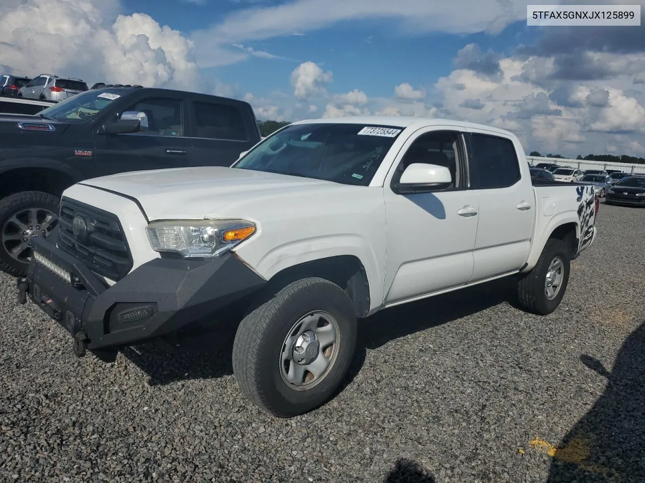 2018 Toyota Tacoma Double Cab VIN: 5TFAX5GNXJX125899 Lot: 79933244