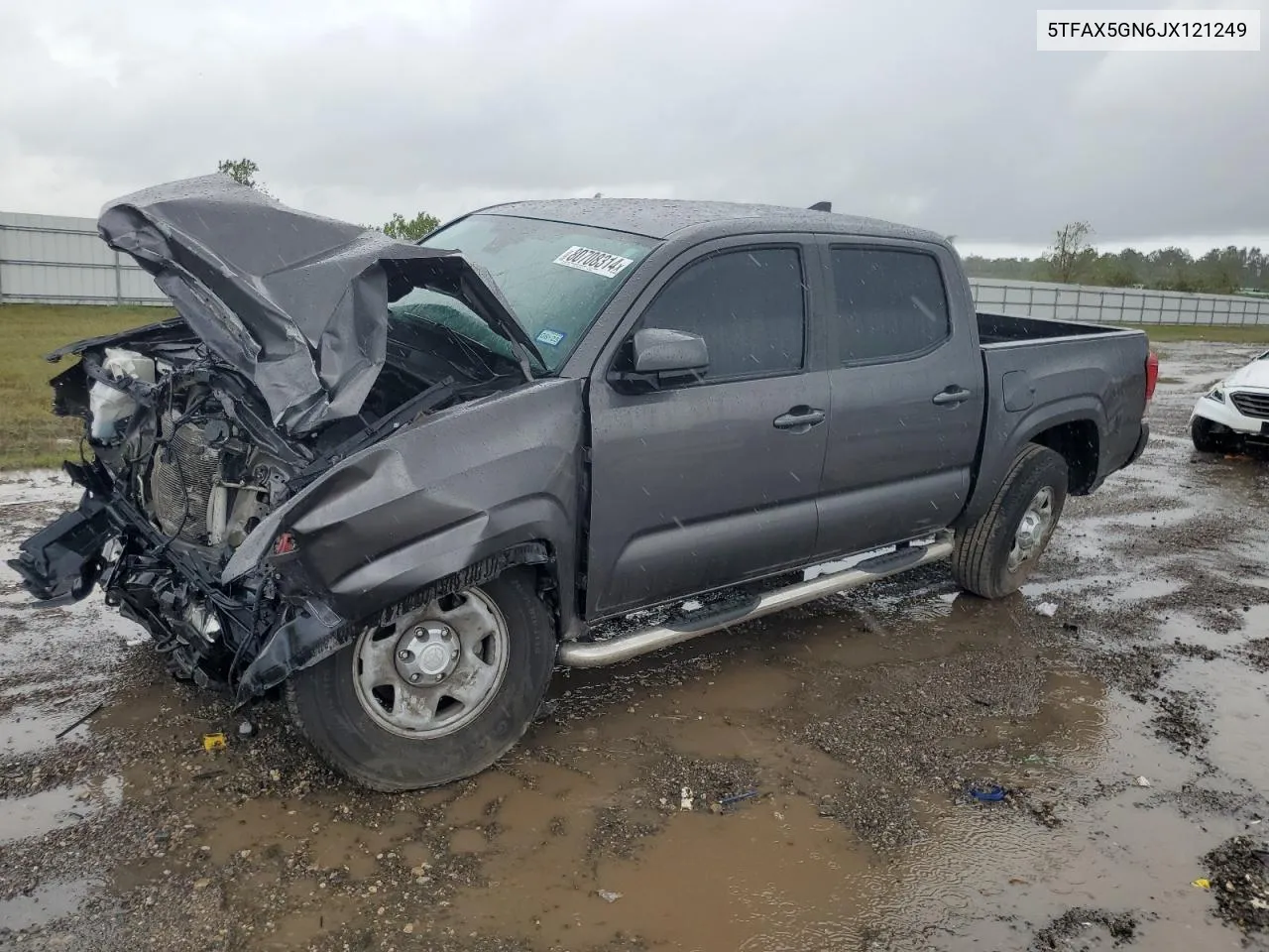 2018 Toyota Tacoma Double Cab VIN: 5TFAX5GN6JX121249 Lot: 80708314