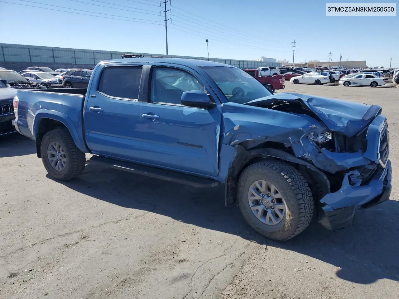 2019 Toyota Tacoma Double Cab VIN: 3TMCZ5AN8KM250550 Lot: 51242314