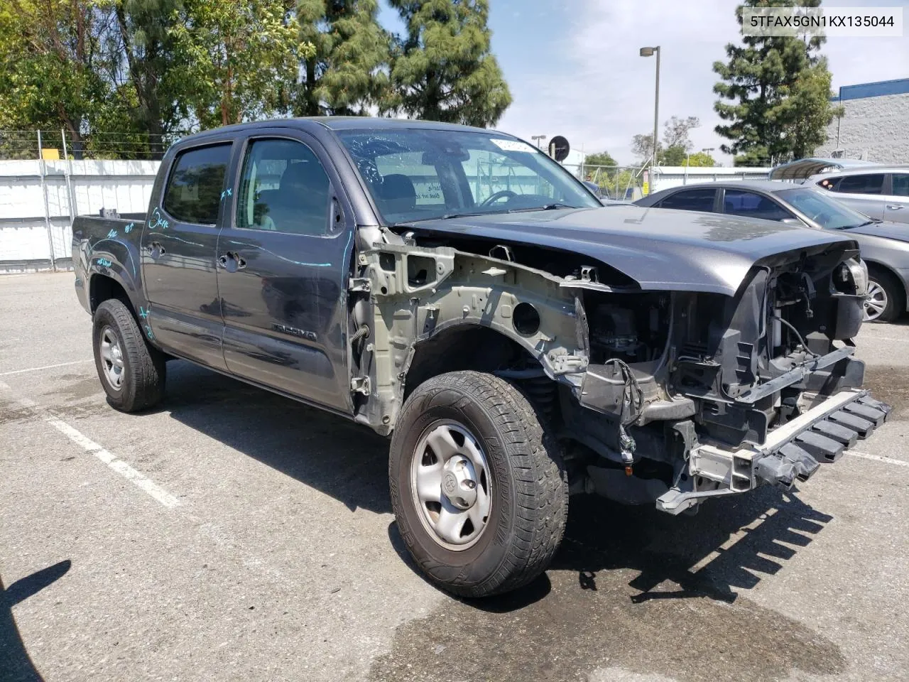 2019 Toyota Tacoma Double Cab VIN: 5TFAX5GN1KX135044 Lot: 51415184