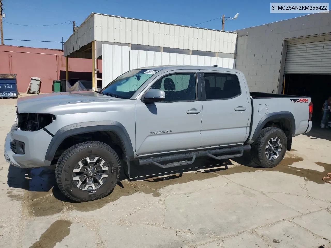 2019 Toyota Tacoma Double Cab VIN: 3TMCZ5AN2KM255422 Lot: 56197454