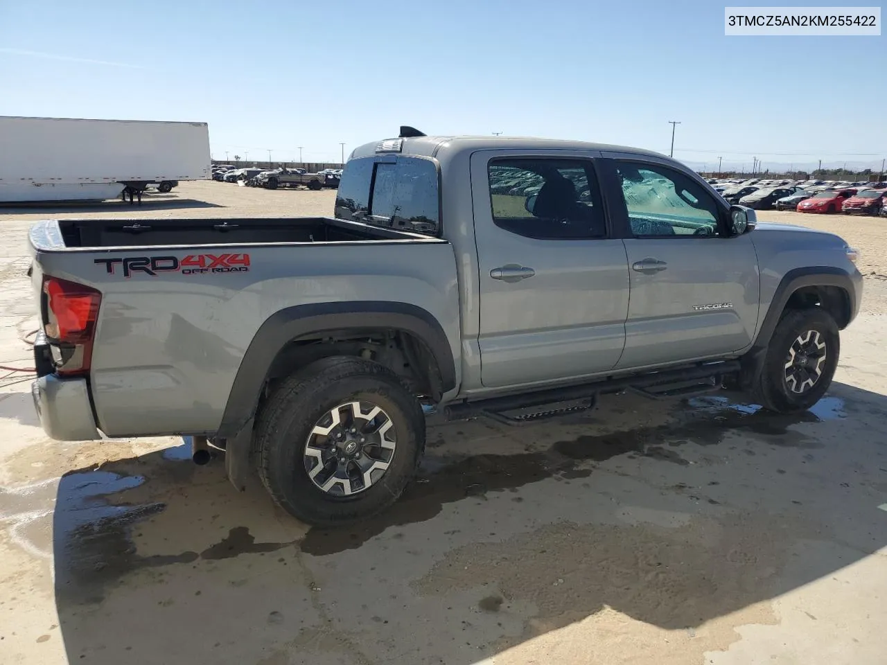 2019 Toyota Tacoma Double Cab VIN: 3TMCZ5AN2KM255422 Lot: 56197454