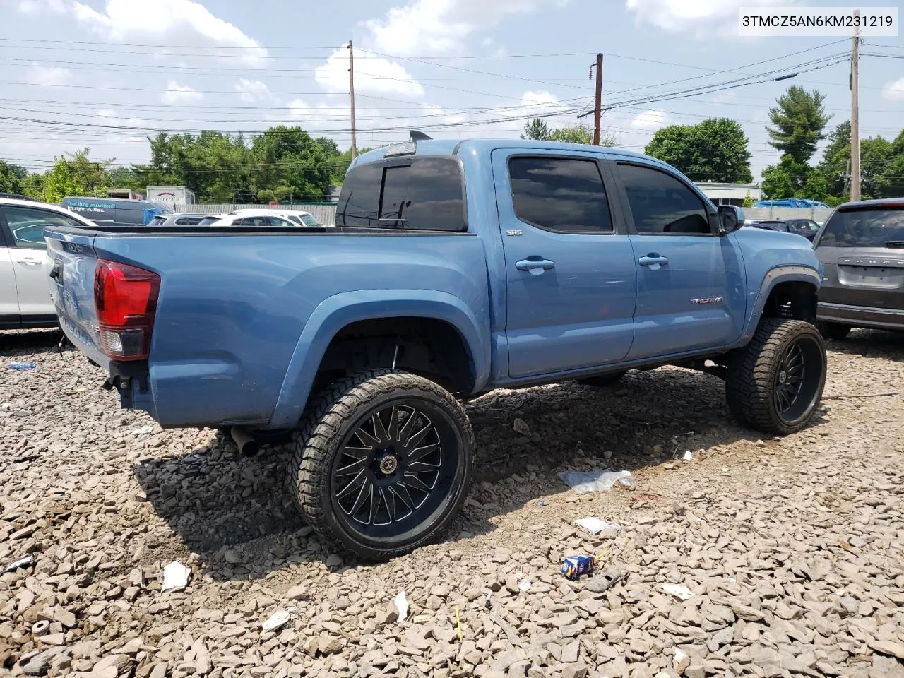 2019 Toyota Tacoma Double Cab VIN: 3TMCZ5AN6KM231219 Lot: 59321304