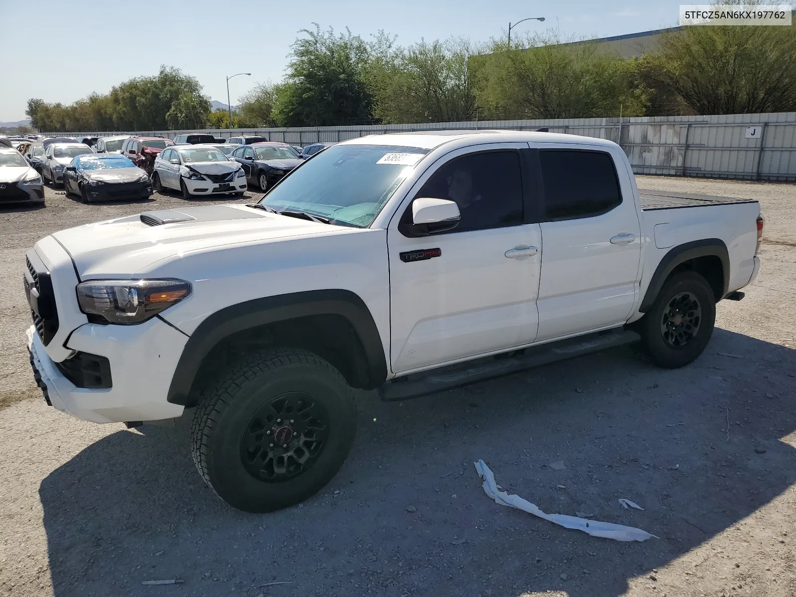 2019 Toyota Tacoma Double Cab VIN: 5TFCZ5AN6KX197762 Lot: 63682064