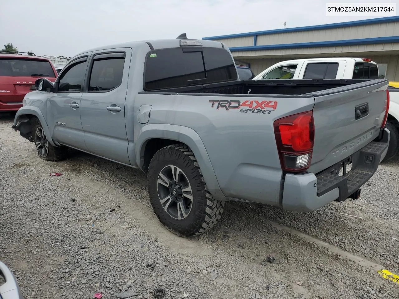 2019 Toyota Tacoma Double Cab VIN: 3TMCZ5AN2KM217544 Lot: 64416584