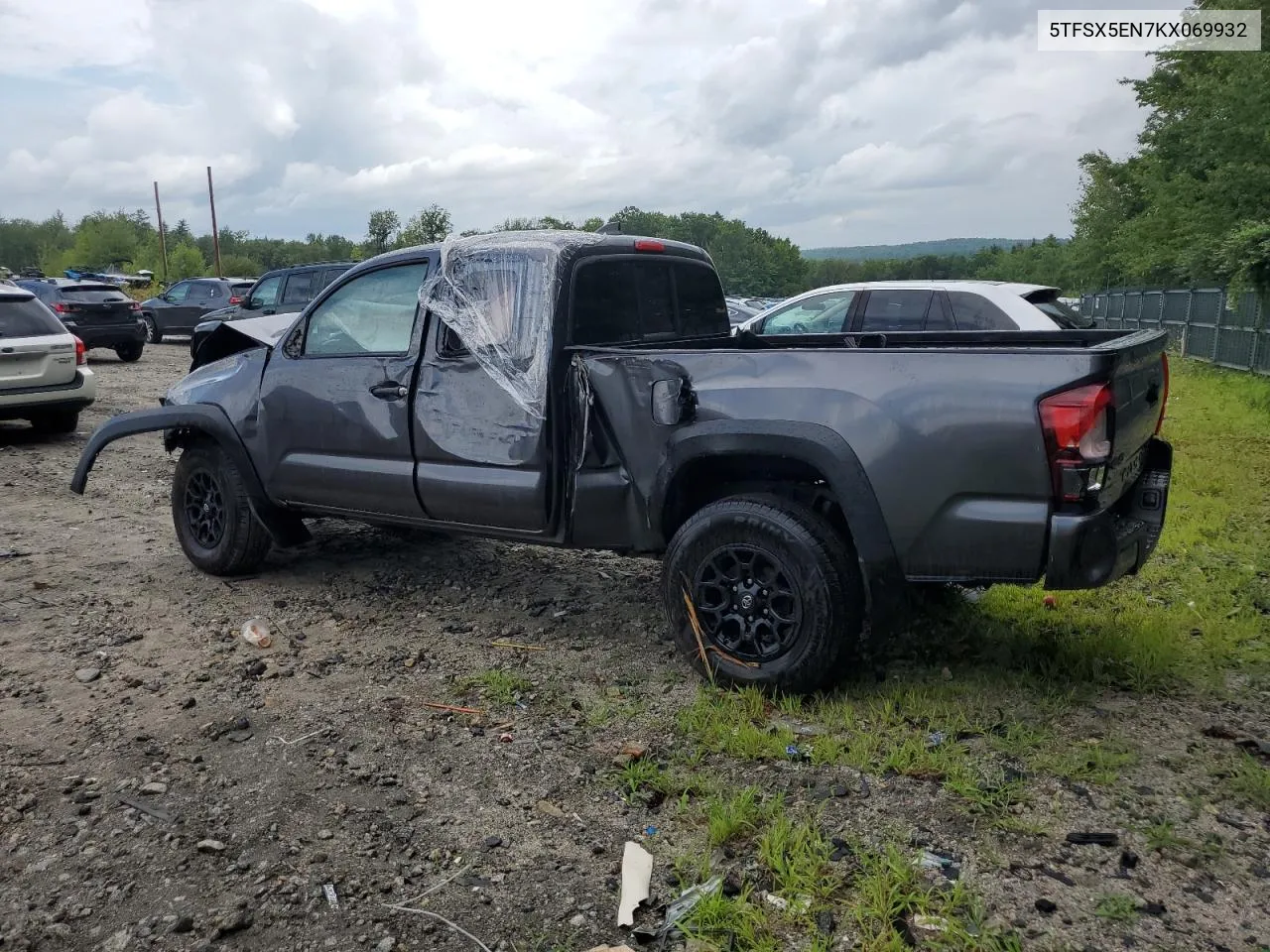 2019 Toyota Tacoma Access Cab VIN: 5TFSX5EN7KX069932 Lot: 64835234