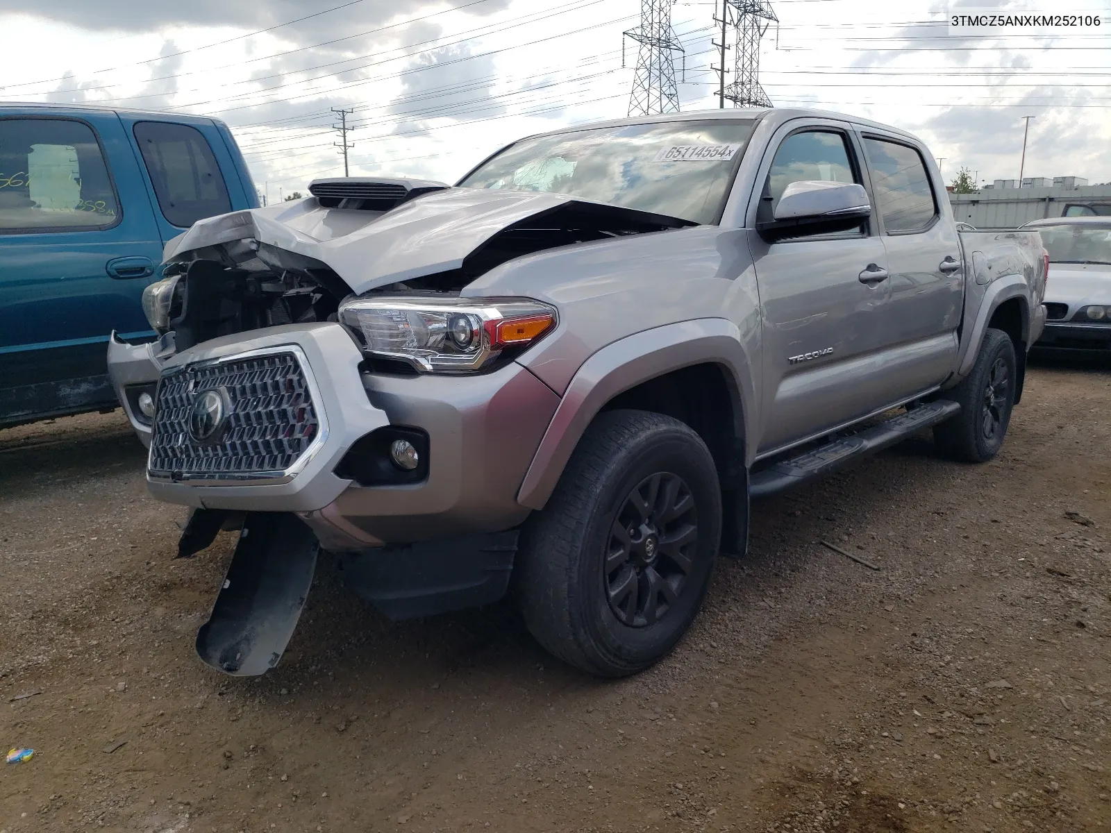 2019 Toyota Tacoma Double Cab VIN: 3TMCZ5ANXKM252106 Lot: 65114554