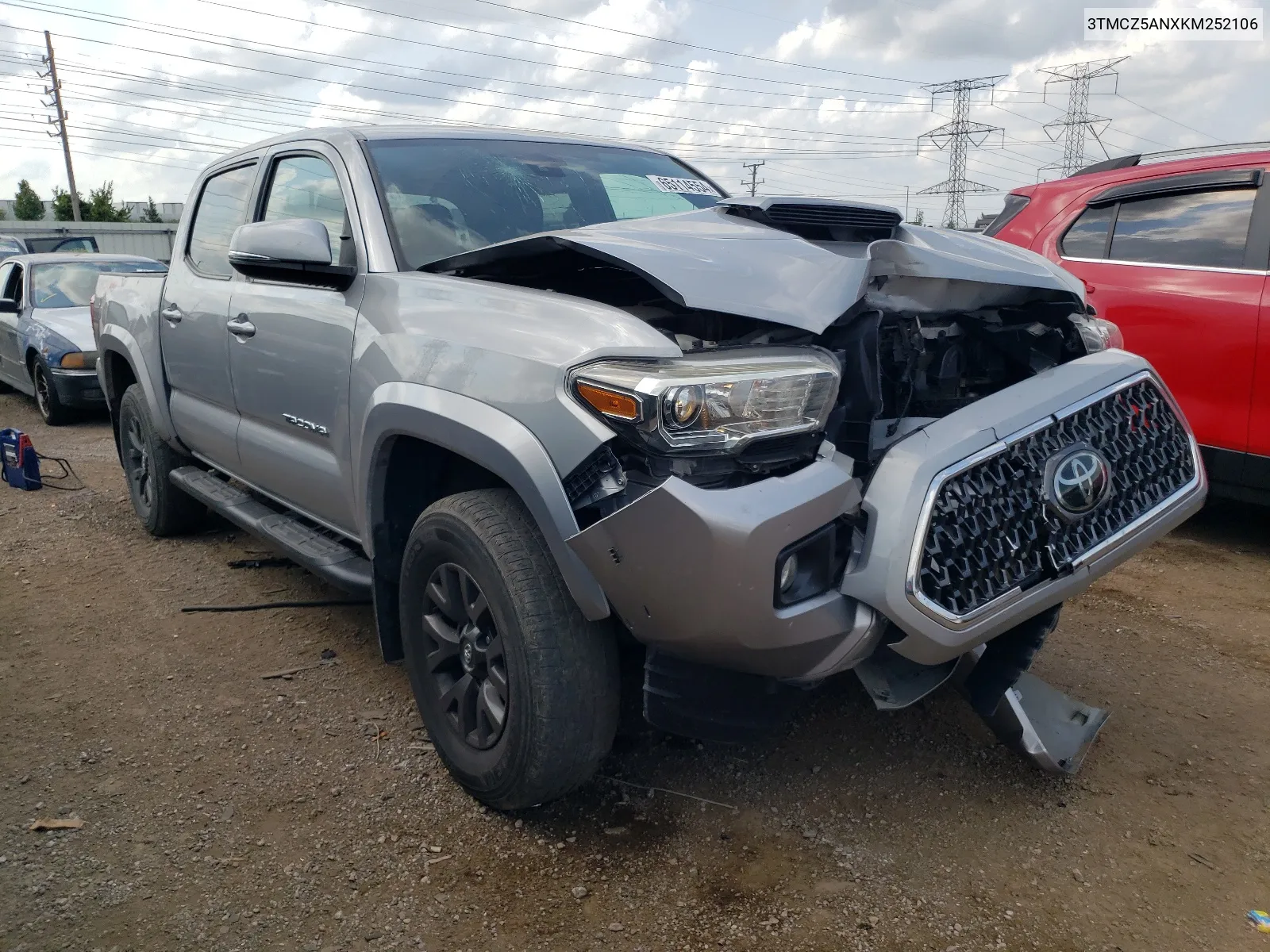 2019 Toyota Tacoma Double Cab VIN: 3TMCZ5ANXKM252106 Lot: 65114554