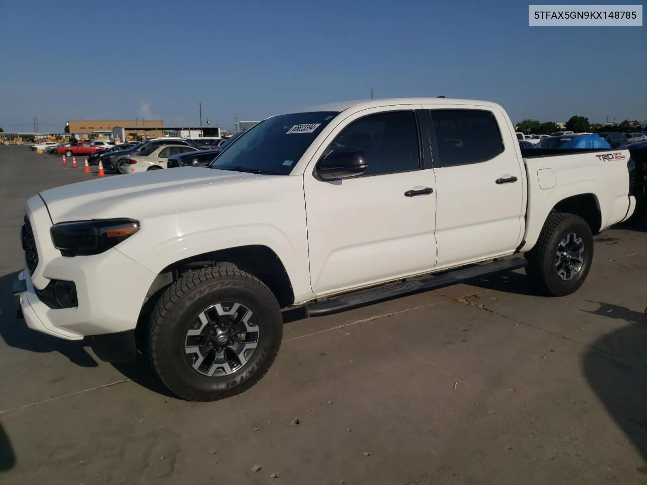 2019 Toyota Tacoma Double Cab VIN: 5TFAX5GN9KX148785 Lot: 65683394