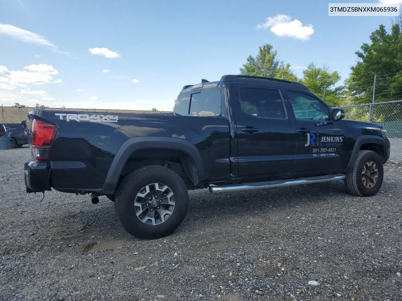 2019 Toyota Tacoma Double Cab VIN: 3TMDZ5BNXKM065936 Lot: 65760094