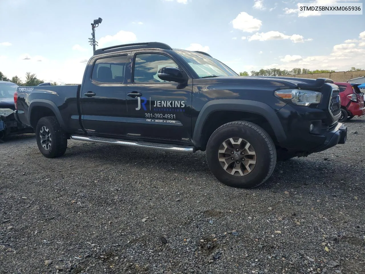 2019 Toyota Tacoma Double Cab VIN: 3TMDZ5BNXKM065936 Lot: 65760094