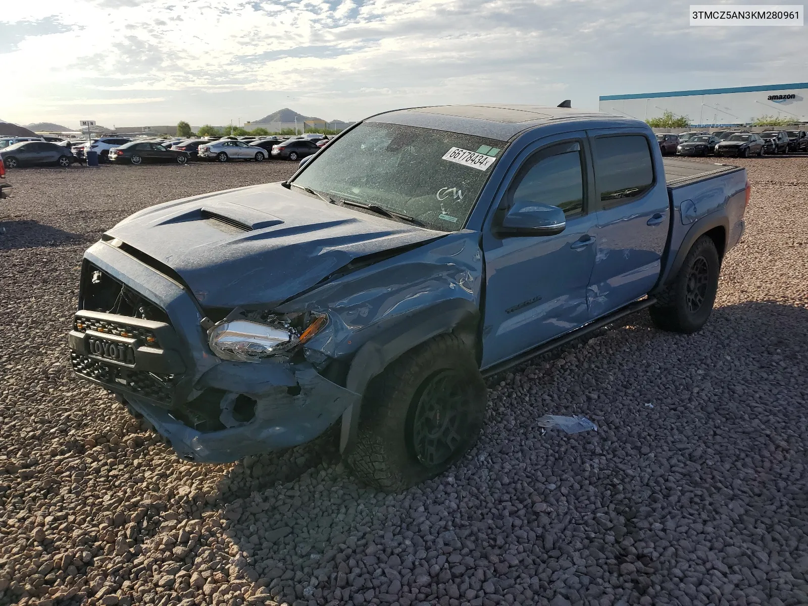 2019 Toyota Tacoma Double Cab VIN: 3TMCZ5AN3KM280961 Lot: 66178434