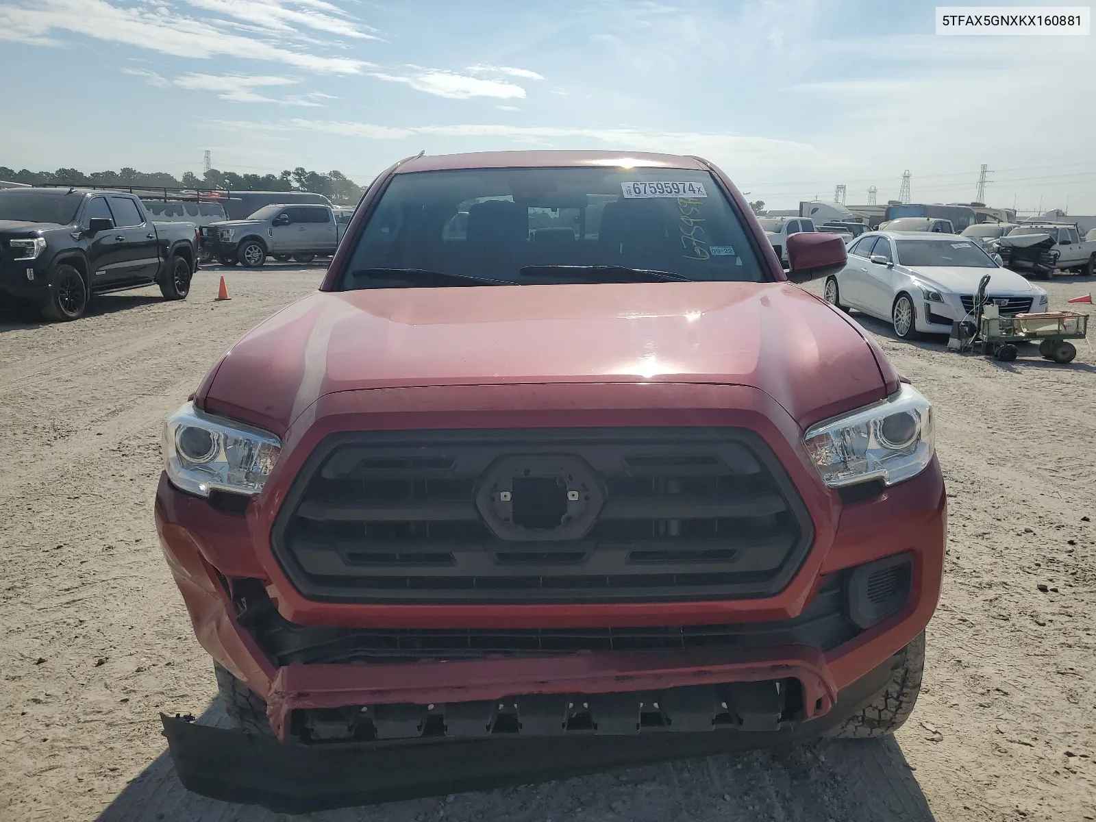 2019 Toyota Tacoma Double Cab VIN: 5TFAX5GNXKX160881 Lot: 67595974