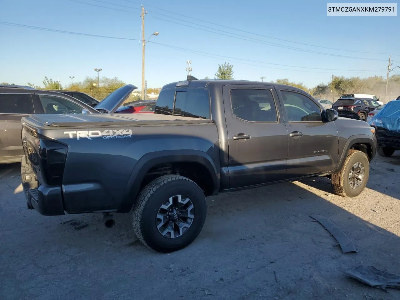 2019 Toyota Tacoma Double Cab VIN: 3TMCZ5ANXKM279791 Lot: 67653154