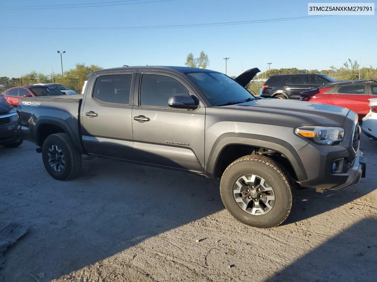 2019 Toyota Tacoma Double Cab VIN: 3TMCZ5ANXKM279791 Lot: 67653154