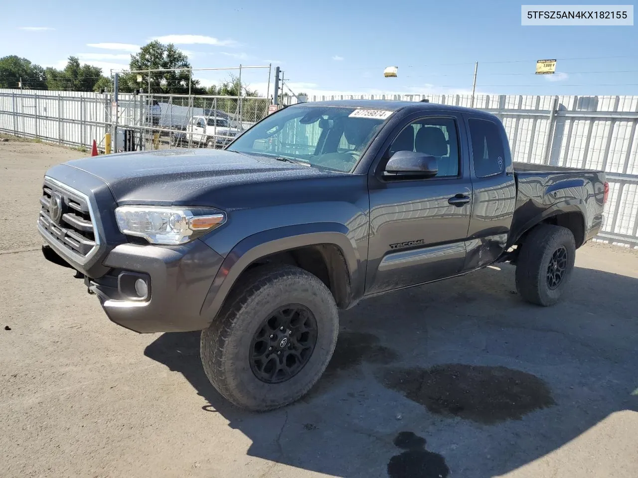 2019 Toyota Tacoma Access Cab VIN: 5TFSZ5AN4KX182155 Lot: 67759874