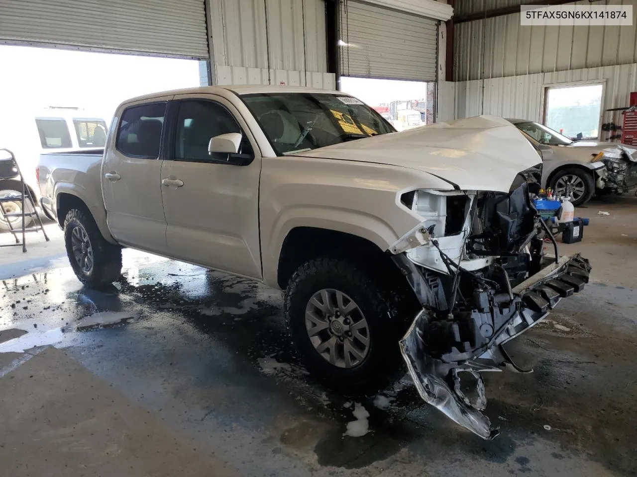 2019 Toyota Tacoma Double Cab VIN: 5TFAX5GN6KX141874 Lot: 68093504