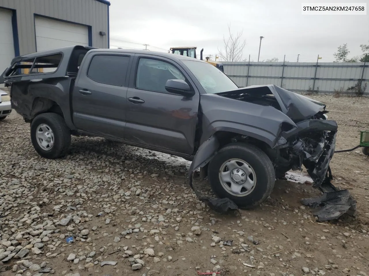 3TMCZ5AN2KM247658 2019 Toyota Tacoma Double Cab